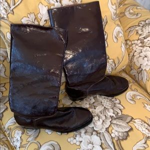 Rachael Comey cola patent leather boots- new